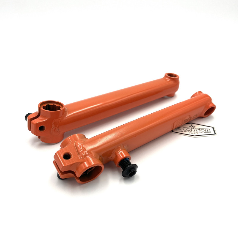 Manivelles pédalier SE BIKES L175mm 8t orange