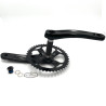 Pédalier SE BIKES mono plateau  4 point BCD 104 mm Noir L175mm - 44 dents