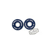 Paire de Donuts de poignées SE BIKES 45 years bleu-blanc