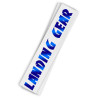 Sticker LANDING GEAR par WillB - bleu