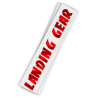 Sticker LANDING GEAR par WillB - rouge
