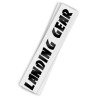 Sticker LANDING GEAR par WillB - noir