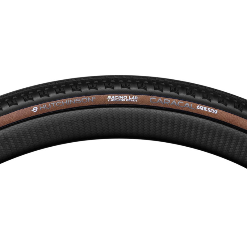Pneu HUTCHINSON Caracal All Road Raçing Lab TLR - 700x35 (35-622) - Tubeless Ready - Flan beige