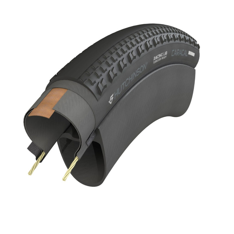 Pneu HUTCHINSON Caracal All Road Raçing Lab TLR - 700x35 (35-622) - Tubeless Ready - Noir