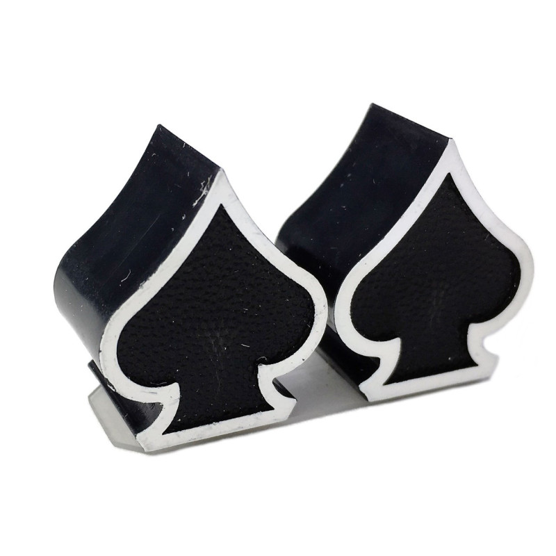 Bouchons de Valve TRIP TOPZ Spade noir schrader - la paire