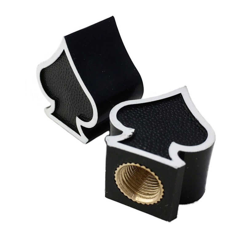 Bouchons de Valve TRIP TOPZ Spade noir schrader - la paire