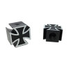 Bouchons de Valve TRIP TOPZ Iron Cross schrader noir - la paire