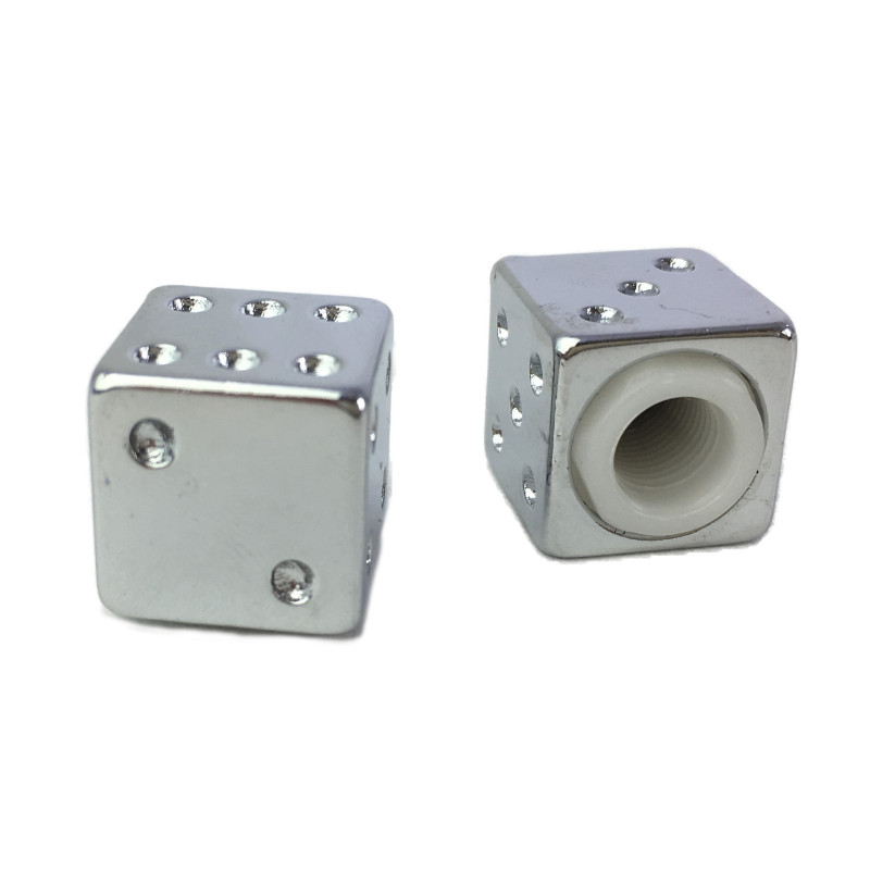 Bouchons de Valve TRIK TOPZ dès schrader silver - la paire