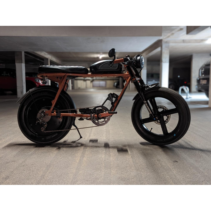 Roue avant disc à batons magnesium FAT BIKE 84 mm noire - 20 pouces