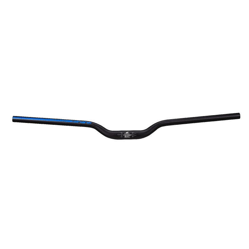 Guidon SPANK Spoon Ø31.8mm 800mm noir/bleu - Hauteurs : 40 mm