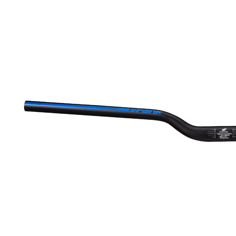 Guidon SPANK Spoon Ø31.8mm 800mm noir/bleu - Hauteurs : 40 mm