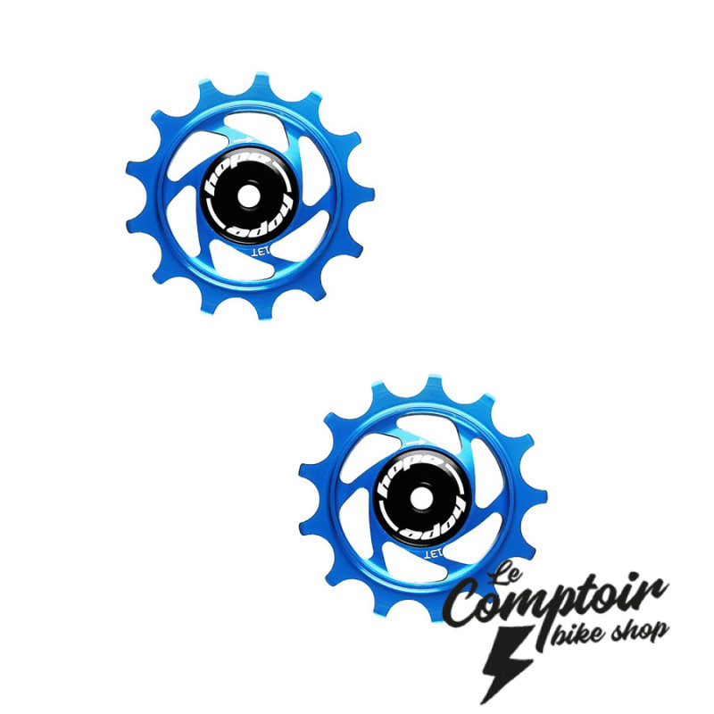 Galets de dérailleur HOPE - 13T - Bleu