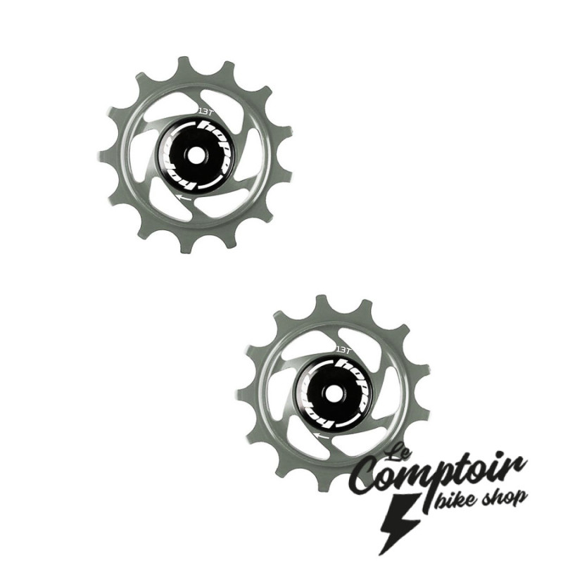 Galets de dérailleur HOPE - 13T - Smoke