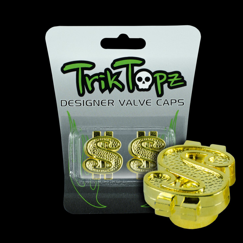 Bouchons de Valve TRIK TOPZ $ schrader or - la paire
