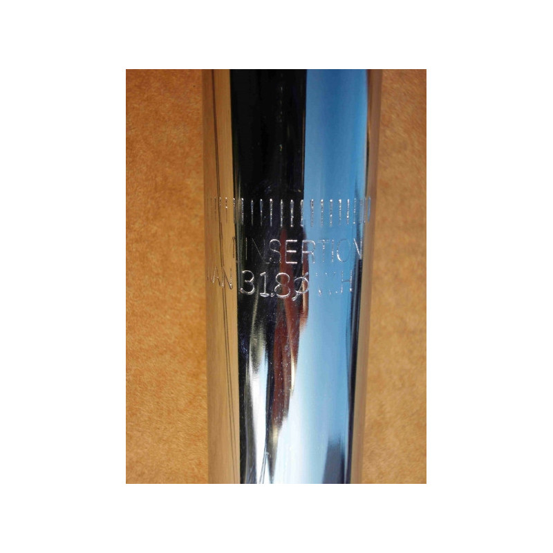 Tige de selle acier Ø31.8mm type bougie - chromé
