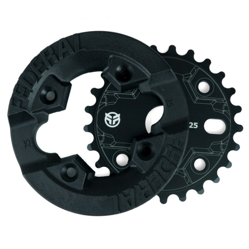 Plateau fullguard FEDERAL Impact noir - Nombre de dents  : 28T