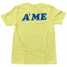 Tee-Shirt A'ME Bubble Logo jaune - Large