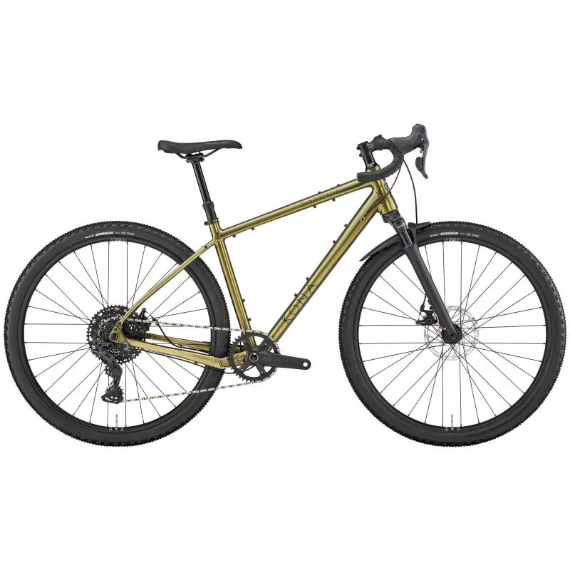 Vélo Gravel KONA Ouroboros AL Microshift - Olive - 58