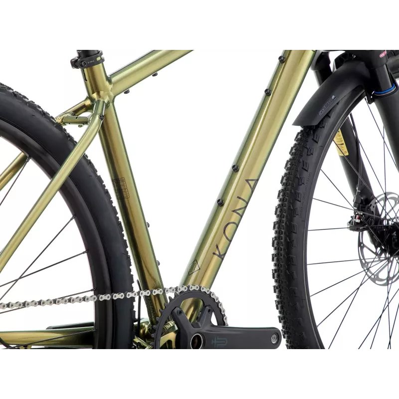 Vélo Gravel KONA Ouroboros AL Microshift - Olive - 58