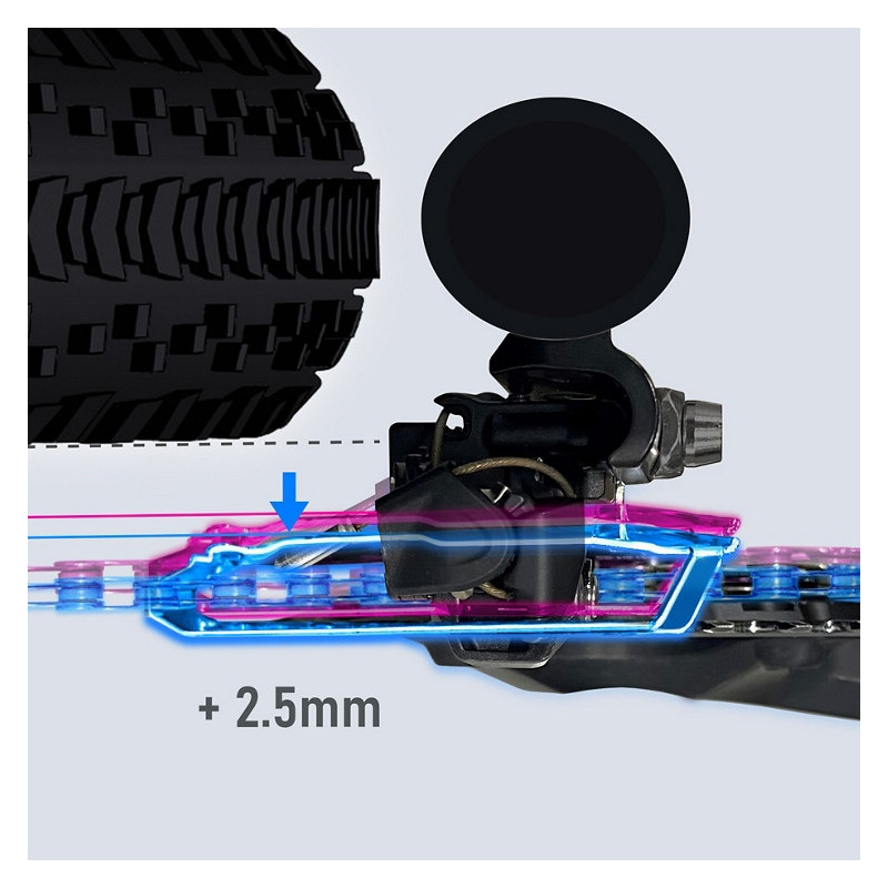 Dérailleur avant SHIMANO Cues FD-U6030-B - 2 Vitesses
