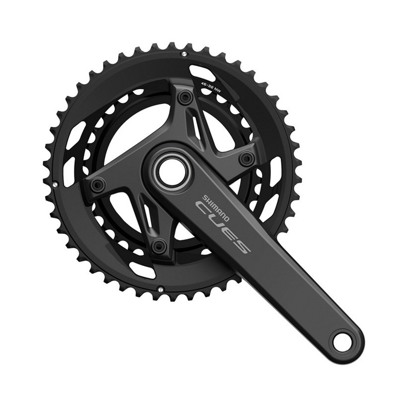 Pédalier HOLLOWTECH II SHIMANO Cues FC-U6040-2 - Manivelle 172,5 mm (50-34T)  2x10/9 Vitesses