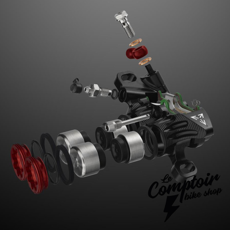 Frein droit HOPE Tech 4 Evo GR4 noir - Postmount