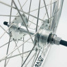 Paire de roue BMX custom 20 pouces 36H chromée - oldschool bmx
