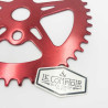 Plateau BMX acier 5 branches rouge - 44 dents