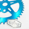 Plateau BMX acier 4 branches bleu - 44 dents