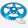 Plateau BMX acier 4 branches bleu - 44 dents