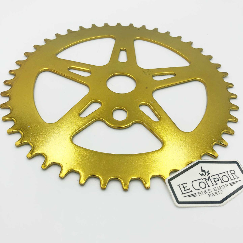 Plateau BMX acier 4 branches or - 44 dents