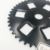 Plateau BMX GT acier 6 branches noir - 43 dents