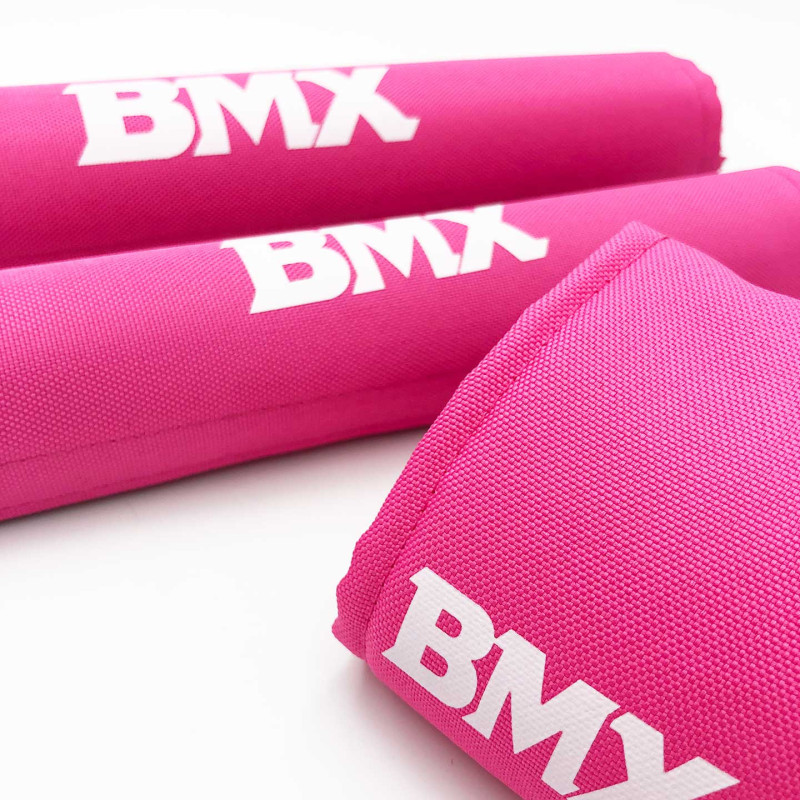 Mousses de protection Padset rose - oldschool BMX