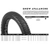 Pneu FAT BIKE Snow ball noir par VEE TIRE  - 20" x 4.0'