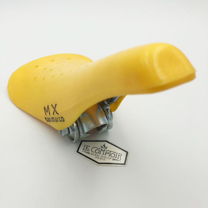 Selle SAN MARCO MX jaune - oldschool bmx