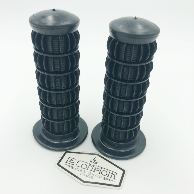 Poignées oldschool BMX PLASTICHE CASSANO 100mm  noir - made in Italy