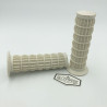 Poignées oldschool BMX PLASTICHE CASSANO 110mm blanc - made in Italy