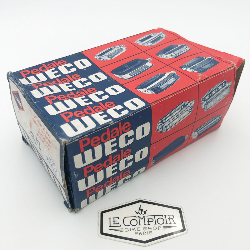 Paire de pédales WECO 1/2' Rat-trap rouges