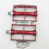 Paire de pédales WECO 1/2' Rat-trap rouges