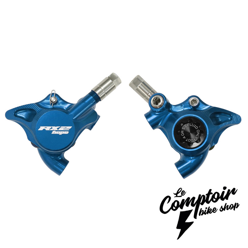 Etrier de frein HOPE RX2 Flat Mount - DOT - Bleu