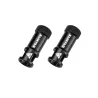 Capuchons de valves CNC/demonte obus GRANITE noir Juicy Nipples