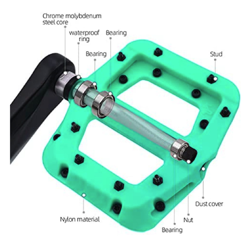 Pédales BST-PARTS E-vident nylon orange