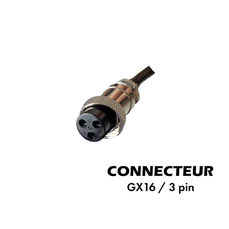 Chargeur 36v42v WATTIZ 2A connecteur GX16 - 3 pins