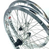 Paire de roue BMX custom 20 pouces 36H BSD K7 x Hazard lite chromée - 36H