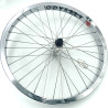 Paire de roue BMX custom 20 pouces 36H BSD K7 x Hazard lite chromée - 36H