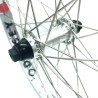 Paire de roue BMX custom 20 pouces 36H BSD K7 x Hazard lite chromée - 36H