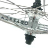 Paire de roue BMX custom 20 pouces 36H BSD K7 x Hazard lite chromée - 36H