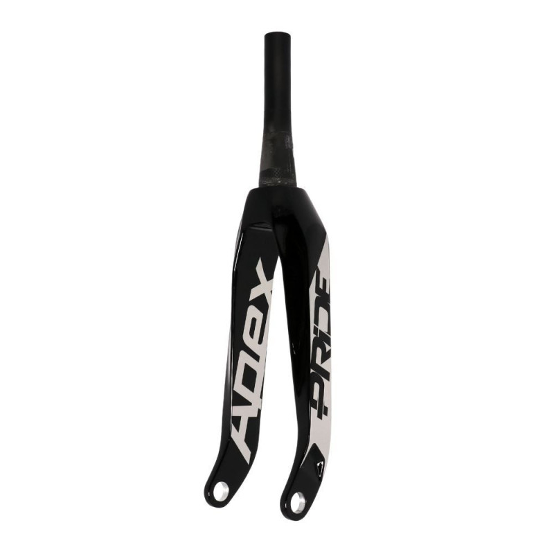 Fourche BMX Race PRIDE RACING Apex tapered 20mm black chrome - 20 pouces