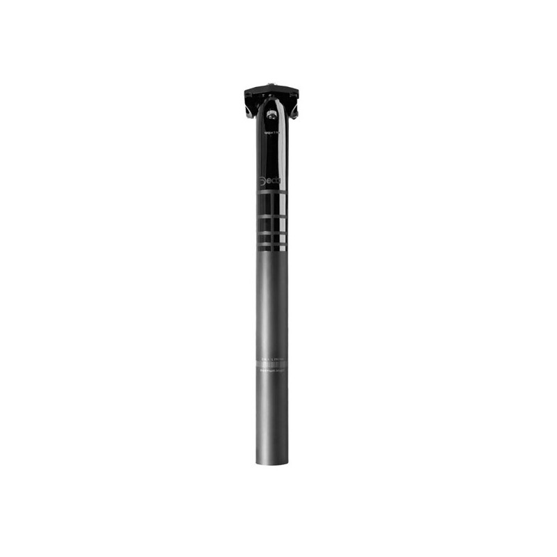 Tige de selle DEDA RS CARBON Ø27.2mm, longueur 400mm, sans recul, vis titane - POB finish