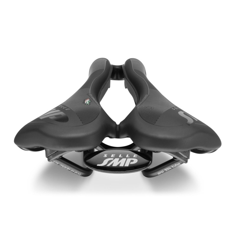 Selle SMP VT30C GEL Noire Rail Inox 155 mm | Confort Gravel & Route